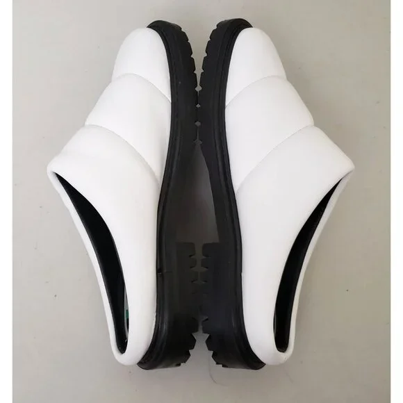 Staud Astro Puff Mule Flats White Size 36